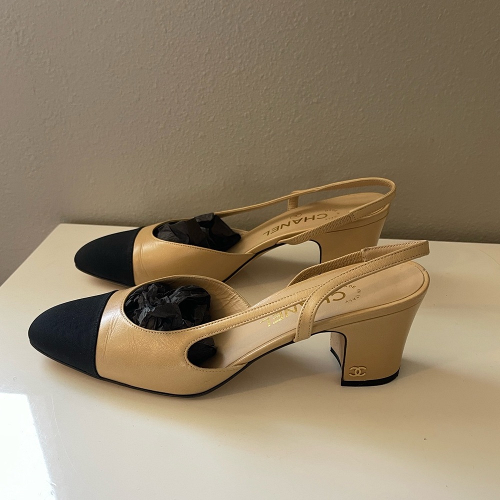 Chanel Slingback Heels